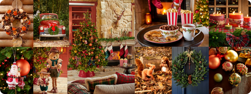 Kerstthema Country Christmas