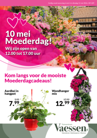 Moederdag folder