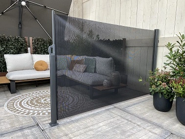 Oprolbaar windscherm